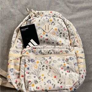 Adidas Classic Backpack with Floral Accents